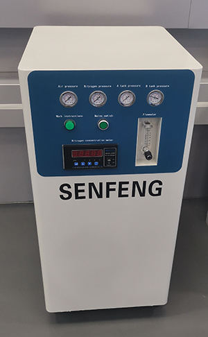 Генератор азота из воздуха для лазерной установки SFT-D. Обеспечивает подачу азота для чистой резки металлов без приобретения баллонов.